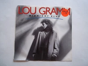 LOU GRAMM - Midnight Blue / Chain Of Love - 45 RPM 7" Record 1987 ATLANTIC - Picture 1 of 6