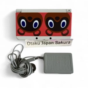 Nintendo New 3DS Kisekae Cover Plate Animal Crossing Ver. Tom Nook w/ Charger JP - Picture 1 of 17