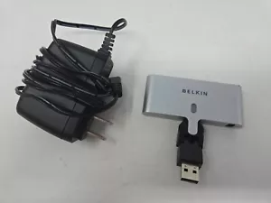 Belkin F5U415 4 to 1 USB Ports Silver Black Swivel Hub 100% TESTED & WORKING - Picture 1 of 4