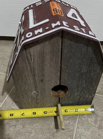 PRICE DROP! 🐦 Unique License Plate Missouri Birdhouse Decor Gift Cover