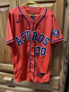 Kyle Tucker Nike MLB Houston Astros Orange Alternate Jersey Size 44/L - Picture 1 of 3