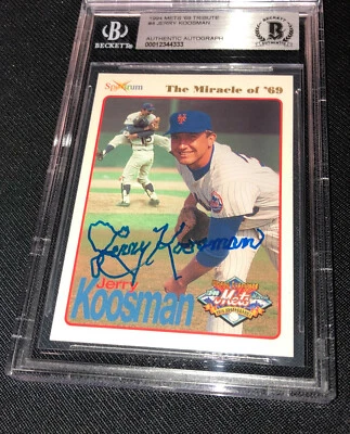 JERRY KOOSMAN SIGNED 1969 NEW YORK METS 1994 SPECTRUM #4 BECKETT 333 - Image 1 of 2
