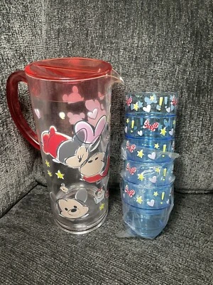 Кувшин и 5 стаканов Disney Parks Mickey and Minnie Mouse «Tsum Tsum» - Изображение 1 из 4