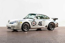 Retro Porsche 1978-1989 Vintage Car White High Res Wall Decor Print Photo Poster