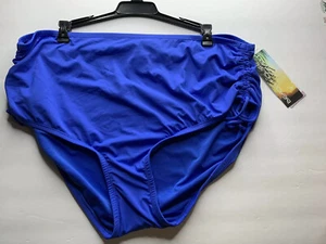 Beach house Women Plus Swim Bottoms Size 22w Blue Side Ties - Picture 1 of 3
