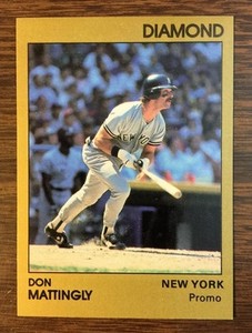 1991 Star Company DON MATTINGLY Limited Edition DIAMOND Promo Card  400 printed