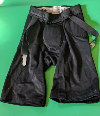 NEW Adams Deluxe Football Padded Shorts Pants XS 24-26 Bicycle Suspender Snap - Image 1 of 4