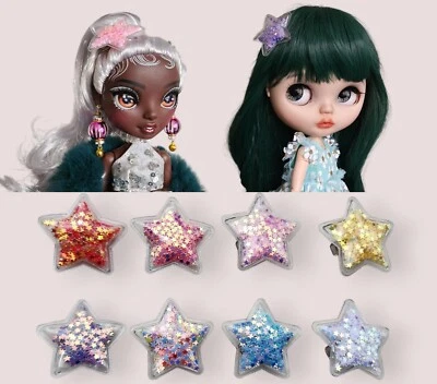 Clip de pelo para muñeca estrella brillante pasador Blythe pullip arco iris alto BJD Foto 1 de 4