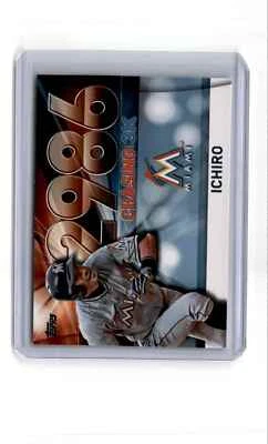 2016 Topps Update Chasing 3,000 Ichiro Miami Marlins #3000-56 - Image 1 of 2
