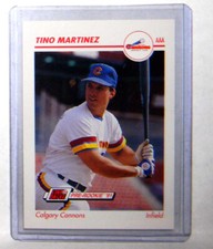 1991 "IMPEL" Tino Martinez Pre Rookie Card #66 - Calgary Cannons AAA - MINT