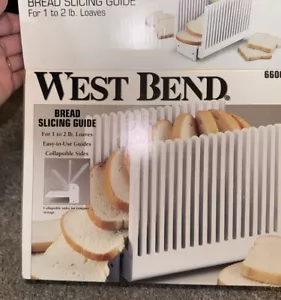 VTG West Bend Bread Slicing Guide Folds Storage Model 6600 - Picture 1 of 8