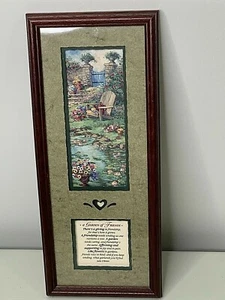 A Garden of Friends Wall Hanging Décor Framed 7 1/4" W x 17 1/4" T - Picture 1 of 3
