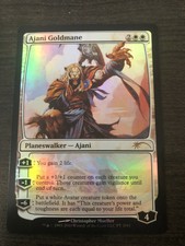 1x PRO TOUR PROMO FOIL Ajani Goldmane (2011 Pro Tour) NM Magic MTG