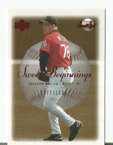 Jackson Melian 2001 UD Sweet Spot SWEET BEGINNINGS SP /1500 RC #140 CINCINATTI - Picture 1 of 1