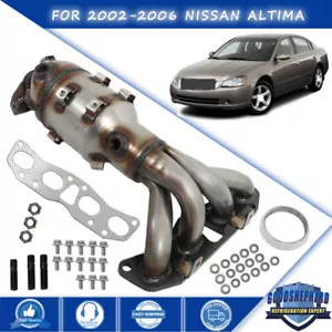 Exhaust Manifold Catalytic Converter w/ Gasket For 2002-2006 Nissan Altima 2.5L - Picture 1 of 15