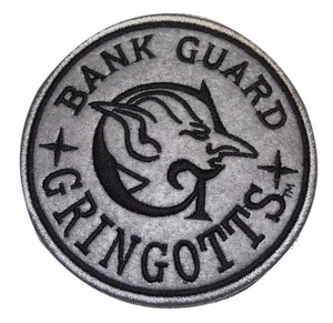 Gringotts Bank Guard 3 3/4" Durchmesser bestickt Bügelbild Patch - Bild 1 von 1