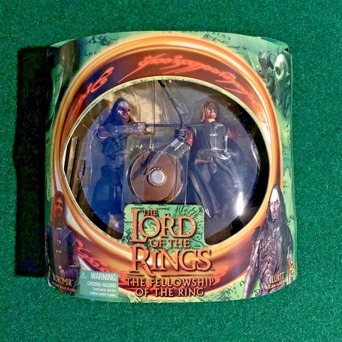 2001 ToyBiz The Lord Of The Rings BOROMIR & LURTZ Action Figures 2 Pack NIB Cover