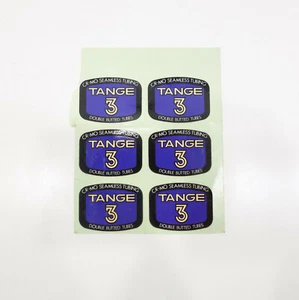 Tange 3 Stahl Fahrrad Rahmen Aufkleber Decal Double Butted NOS - Picture 1 of 1