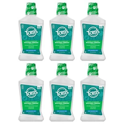 Enjuague bucal natural Wicked Fresh sin alcohol Cool Mountain Mint 16 oz. Pack de 6... Foto 1 de 4