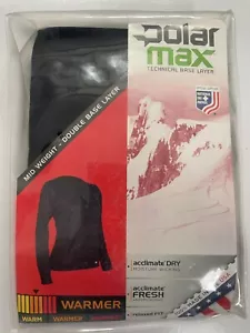 Polarmax Double Base Layer Ladies Crew - Black - XL - Picture 1 of 1