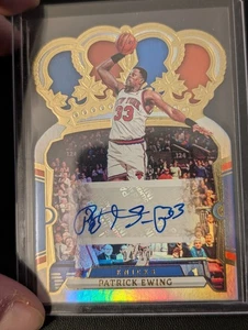Autógrafo Panini Crown Royale 2023-24 04/10 oro Patrick Ewing - Imagen 1 de 3