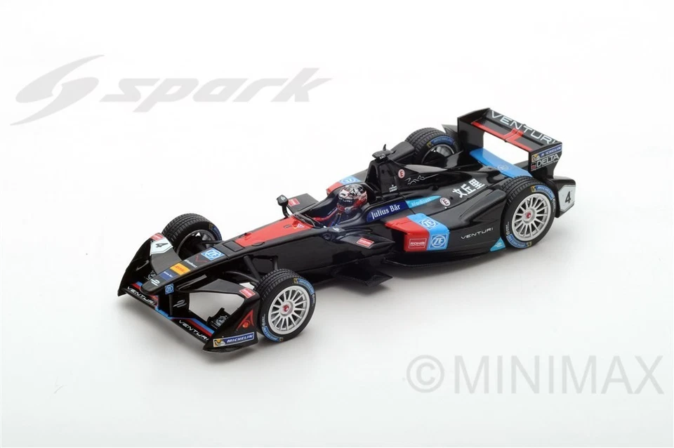 Spark Model S5904 VENTURI S.SARRAZIN 2016 N.4 Rd1 HONG KONG FORMULA E 1:43 Model - Immagine 1 di 1