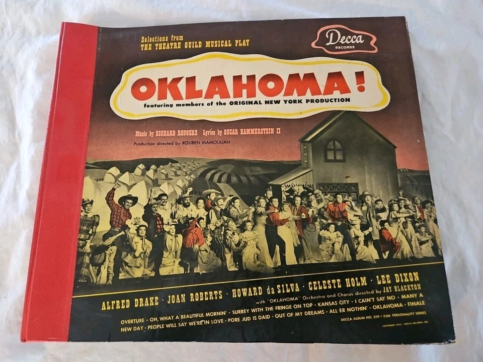 Oklahoma! 78rpm Album Decca Records Set #A-359 Selections from The Theatre Guild - Image 1 of 4
