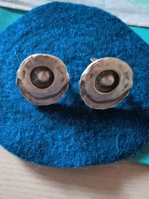 Leonardi Design Ohrclips Versilbert Handgefertigt Durchmesser 2,5cm..Top! - Bild 1 von 4