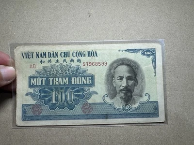 100 Dong Blue color Ho Chi Minh North Viet Nam Banknotes 1951 Rare_LDP Shop. - Image 1 of 2