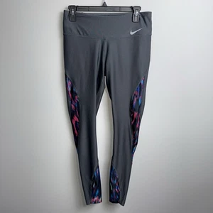 Nike Dri-Fit Damen Gr. Medium Power Studio Trainingsleggings grau bunt - Bild 1 von 3