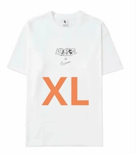 Nike x Yu-Gi-Oh Men Solo Swoosh Red Eyes Black Dragon Tee White Size XL - Picture 1 of 3