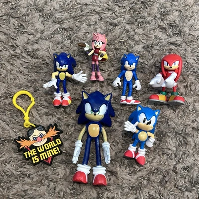 Lote de figuras SEGA Sonic The Hedgehog - 6 figuras + paquete de llavero Eggman Foto 1 de 4