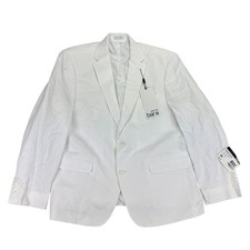 Bar III Men's 42s White Slim Fit 2 Button Suit Jacket Sport Coat Blazer