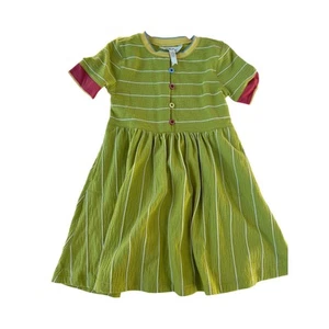 Matilda Jane Enchanted Garden Willow Green Ribbed Dress sz 6 - Picture 1 of 5
