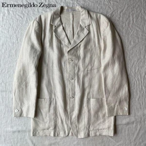 Ermenegildo Zegna  Striped Linen Tailored Jacket A luxurious design popular with - Picture 1 of 18