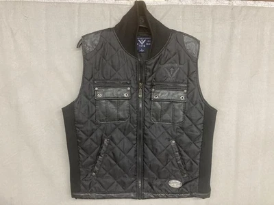 Mens F.A.T. Goose Black Vest Size Large Vintage - Image 1 of 4