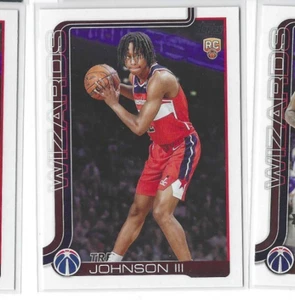 Tre Johnson III Rookie Washington Wizards 2025 Topps n. 206 - Foto 1 di 2