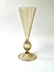 Venini Murano Vase Glaskelch Pokal um 1950 signiert Topzustand! - Bild 1 von 6