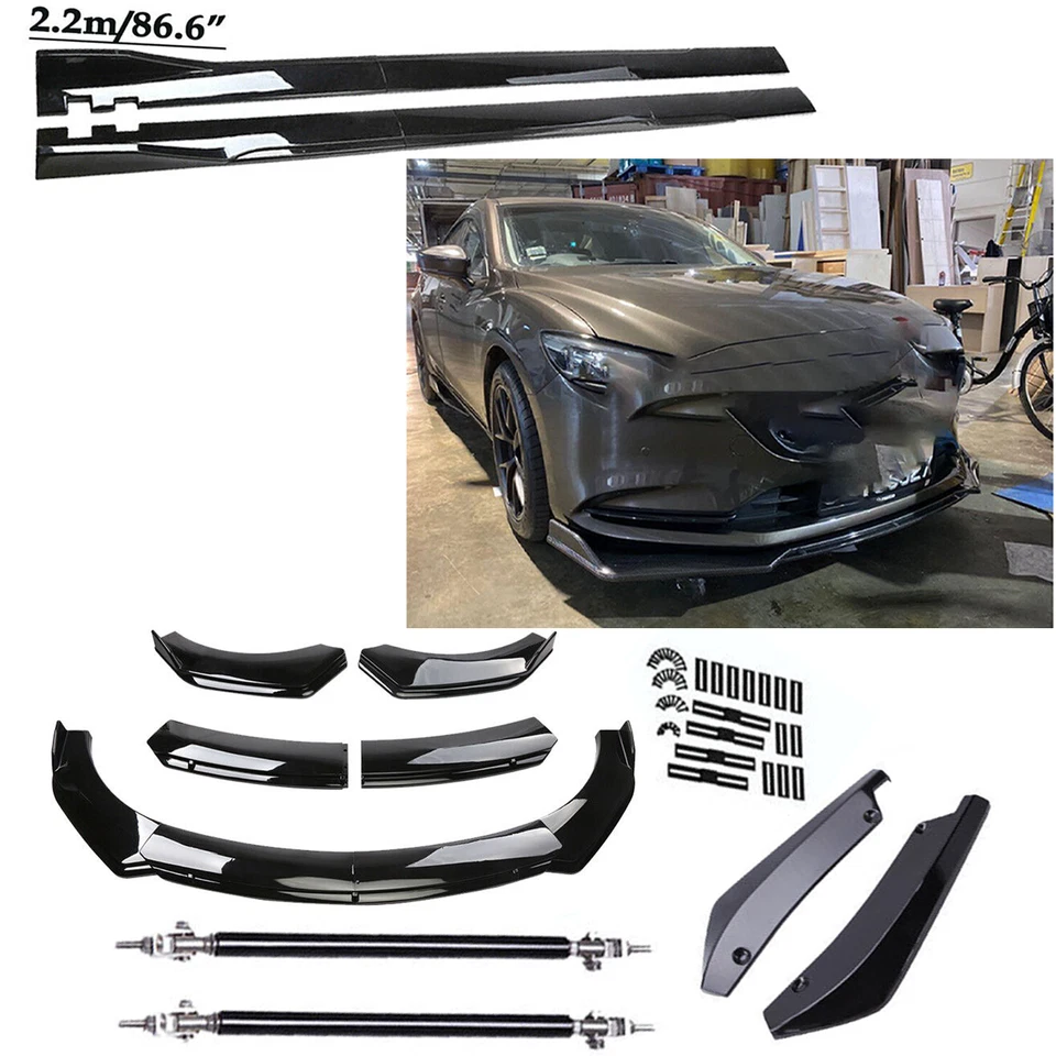 Front Bumper Spoiler Body Kit / Side Skirt/Strut Rods For Mazda 6 2003-2021 - Изображение 1 из 4