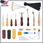 Leather Tools Kit Craft Hand Working Set Sewing Supplies Stitching Groover