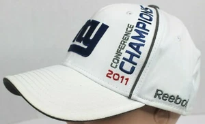 Neu 2011 Conference Champions NY Giants weiße Baseballmütze Kappe kostenloser Versand - Bild 1 von 7