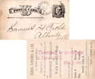 New York Buffalo, New York 1883 Leavitt Maschine Typ B Postkarte umgekehrt bedruckt