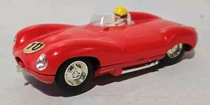 RED Vintage 1960's MM/C60 Triang Scalextric Jaguar D Type race slot car blue - Picture 1 of 6