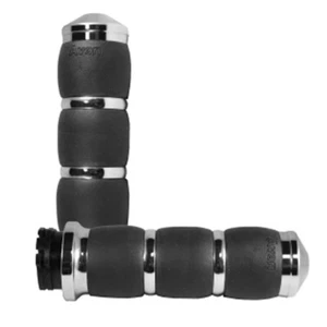 Empuñaduras de 3 anillos Avon cromadas terciopelo aire para Harley-Davidson Touring 2008 y superior tbw - Imagen 1 de 1