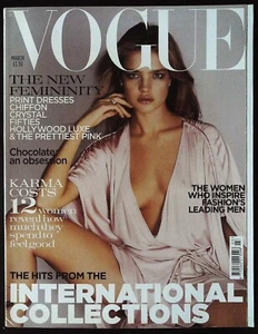 VOGUE March 2004 NATALIA VODIANOVA Daria Werbowy GEMMA WARD Jessica Miller @ EX+ - Picture 1 of 20