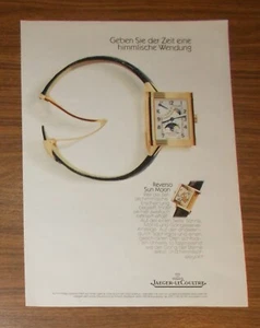 Seltene Werbung vintage Jaeger-LeCoultre SUN MOON Uhr - Himmlische Wendung 2001 - Picture 1 of 1