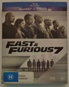 @ Fast & Furious 7 ~ Blu-ray ~ Diesel Walker Rodriguez Statham ~ FREE postage!!