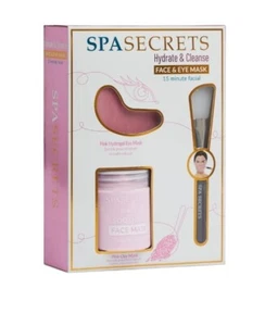 SPA SECRETS Face Eye Mask Spa Secrets Hydrate Face Hydrogel Eye Mask - Picture 1 of 4