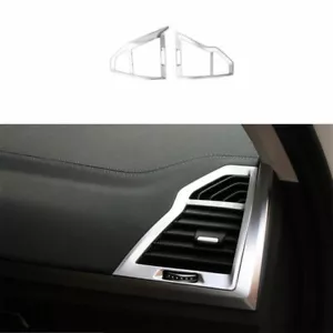 ABS Silver Console L&R Air Outlet Vent Trim 2PCS For BMW X3 G01 X4 G02 2018-2021 - Picture 1 of 8
