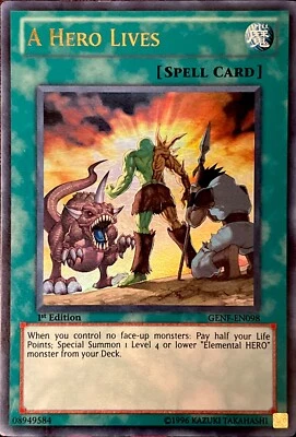 A Hero Lives GENF-EN098 1st Edition Ultra Rare LP - Image 1 of 4